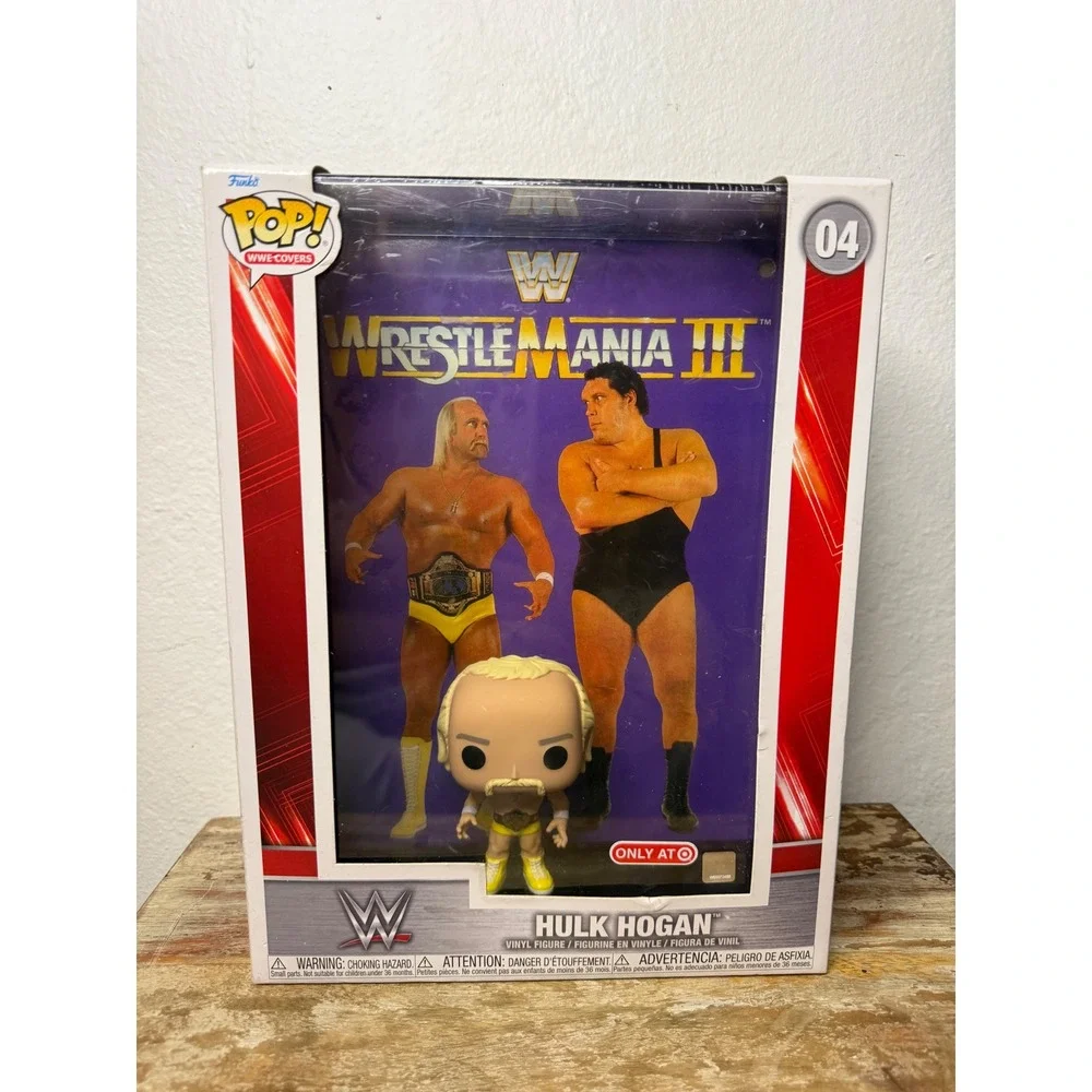 Funko Pop! WWE Covers Hulk Hogan WrestleMania III Vinyl Figure